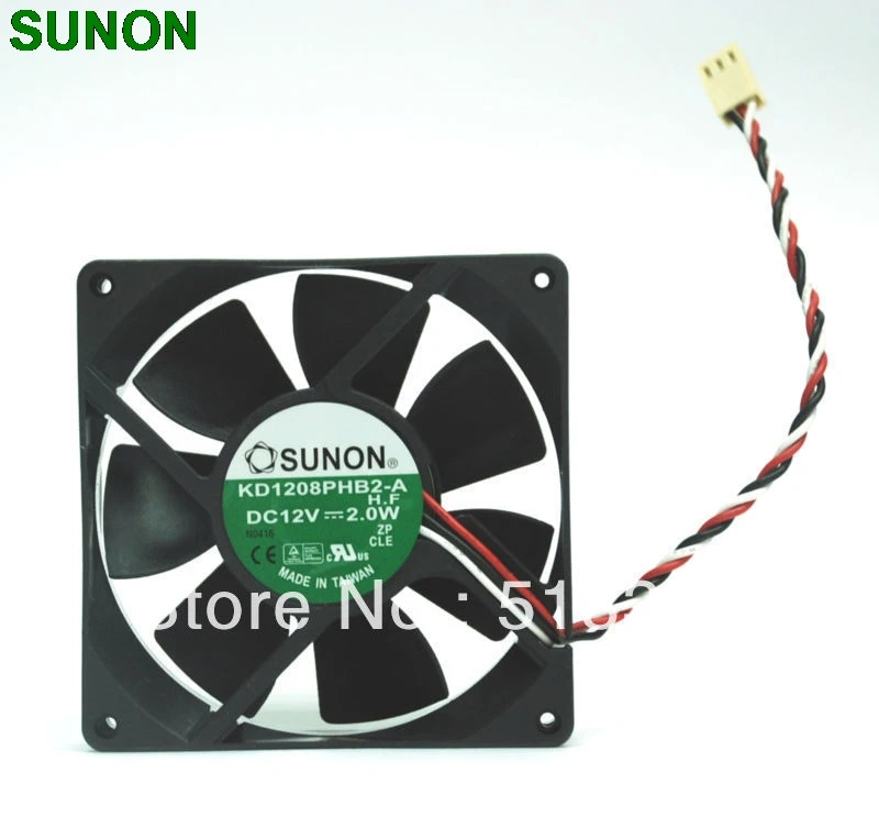 

Для вентилятора Sunon KD1208PHB2 8 см 80*80*20 мм 8020 DC12V 2 Вт 8x8x2 см 3 провода