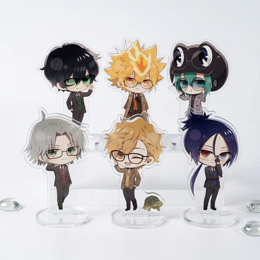 Anime Katekyo Hitman Reborn Acrylic Stand Figure Key Sawada Tsunayoshi Hibari Kyoya Vongola 10cm Model Plate Desk Decor Gift Key