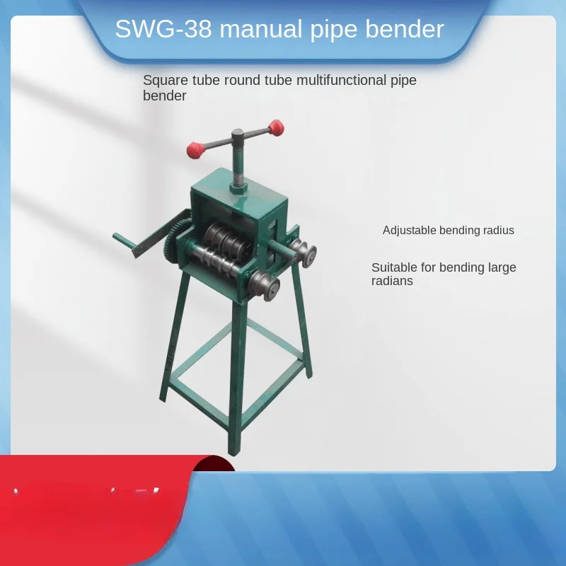 Small hand-cranked pipe bender for carport and shed SWG38/40/50