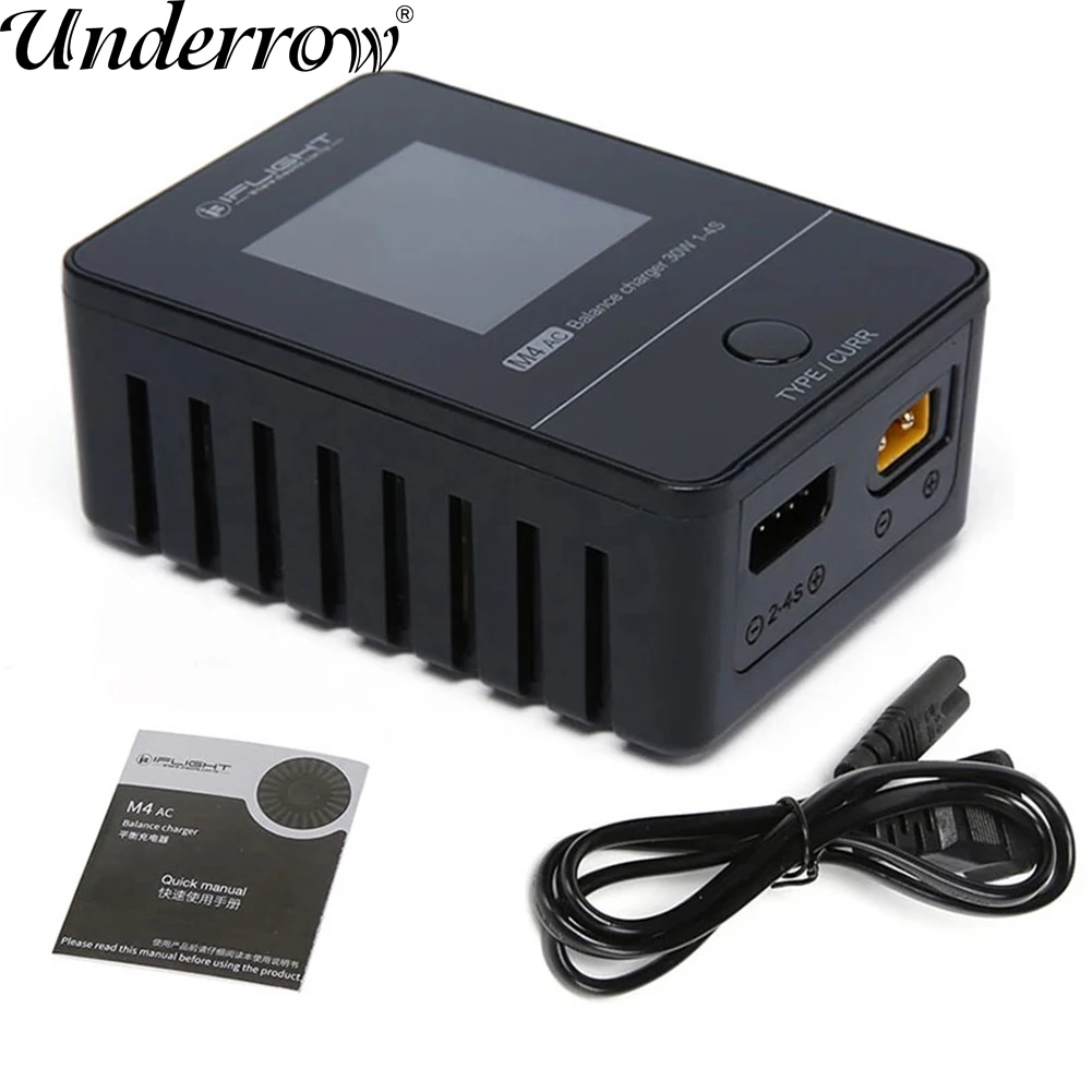 IFlight M4 AC 30W 2.5A อัจฉริยะแบตเตอรี่2-4S เต็มรูปแบบจอแสดงผล100-240V XT30สำหรับสำหรับแข่ง FPV Drone