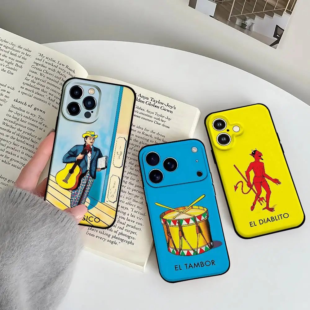 Casing Ponsel Bingo Meksiko Untuk IPhone 17 16 15 11 12 13 14 Pro Max 16 Plus 15Pro MAX
