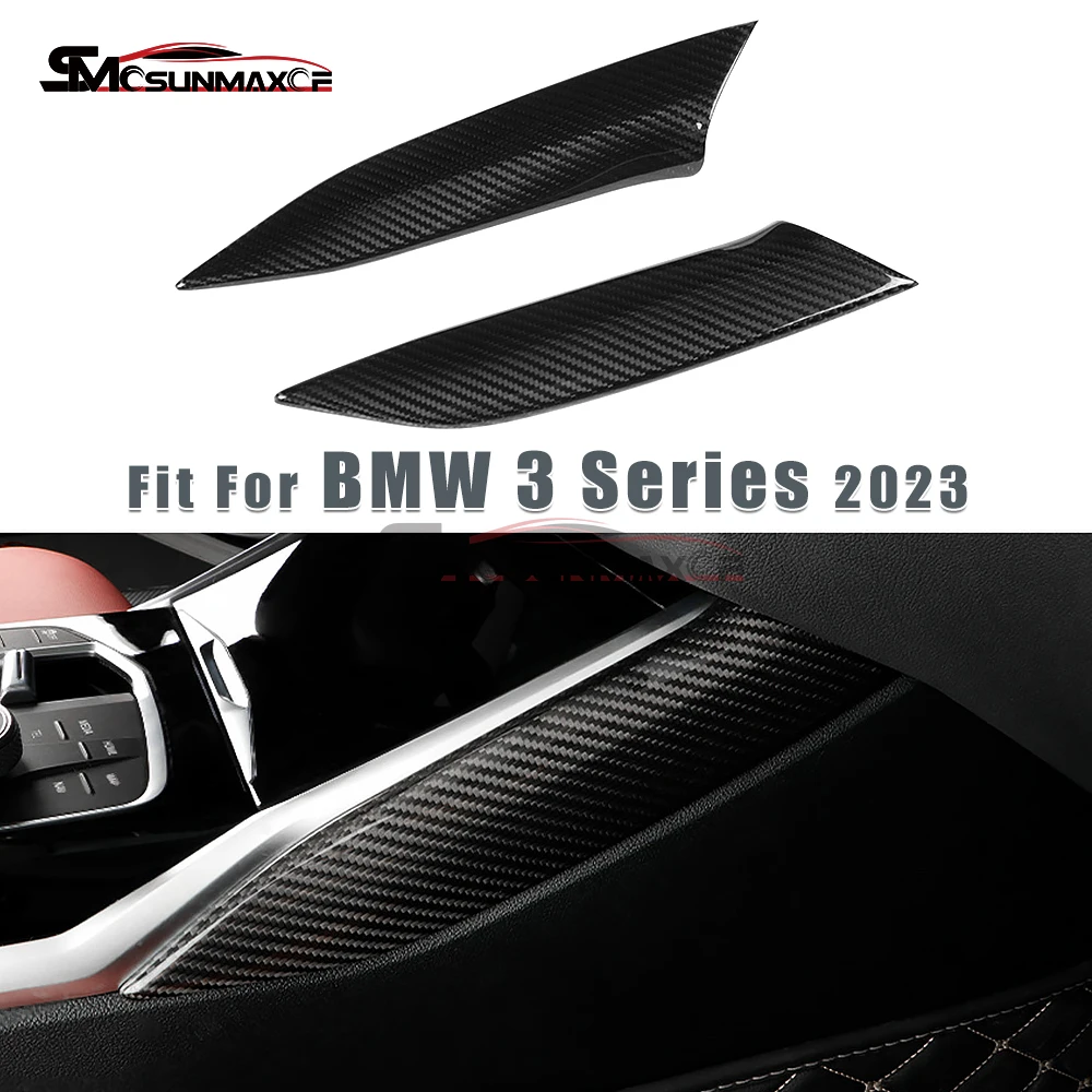 

Настоящая наклейка на боковую панель центральной консоли переключения передач из углеродного волокна для BMW 3 4 серии G20 G21 G22 G23 G26 2020-2022