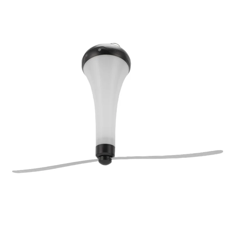 Fly Fan Outdoor Table USB Rechargeable Spinner LED Tent Light Ceiling Lamp For Patio Lawn Garden