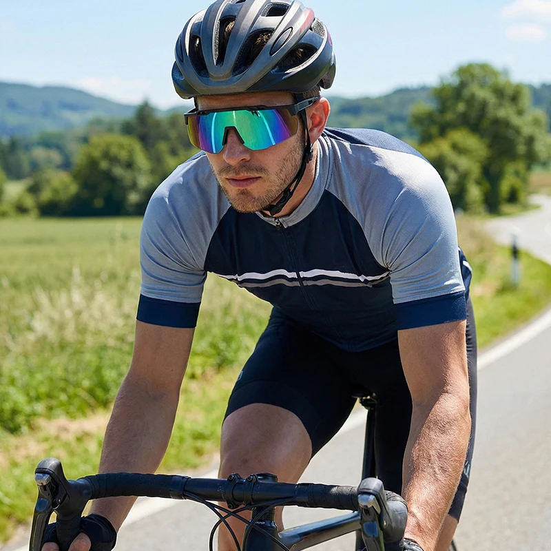 نظارات عصرية لركوب الدراجات عالية الدقة بإطار كبير متعدد الألوان لتسلق الجبال والتزلج نظارات شمسية للحماية من الأشعة فوق البنفسجية نظارات شمسية خارجية 3254 #3