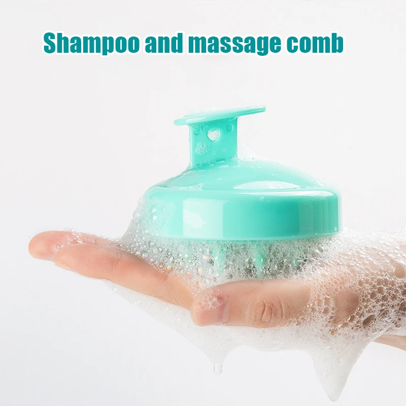 1PC Silicone Head Wash Clean Care Hair Root Itching Scalp Massage Comb Shower Brush Pet supplies