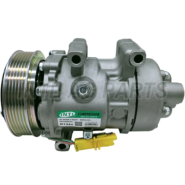 Auto Car Air A/C AC Compressor for PEUGEOT 307 6453PE 6453PF 9647213380 SD6V12-1444 850427N PEK307 TSP0155411 920.20141