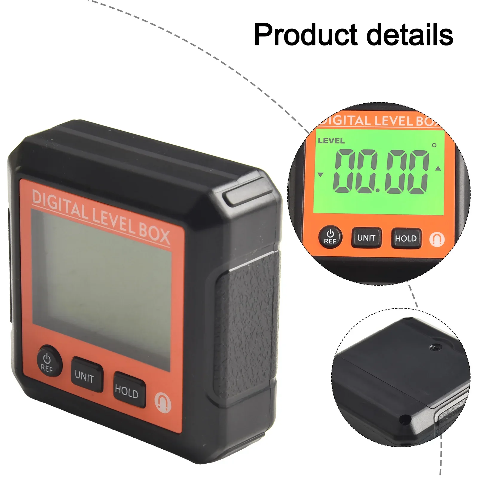 

Precision Cutting Digital Level Angle Meter Angle Finder Angle And Slope Conversion Magnetic Base For Automobile Repair