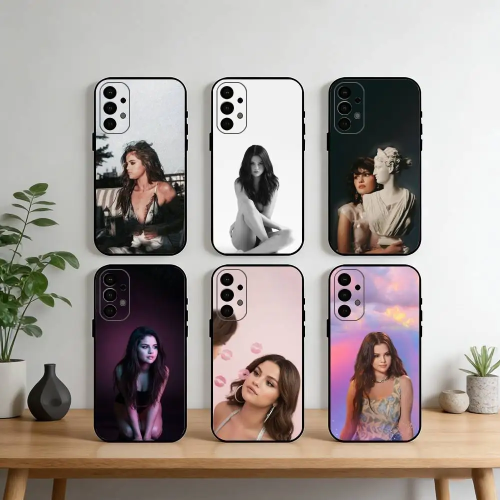 

Singer S-Selena Gomez Phone Case For Samsung S25,S24,S21,S22,S23,S30,Ultra,S20,Plus,Fe,Note,10,9,5G Black Cover