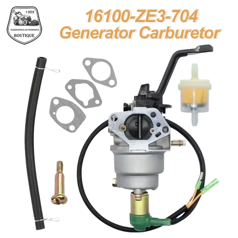 Carburador compatible con Honda GX240 8HP GX270 9HP GX340 11HP GX390 13HP, generador portátil 182F 188F E * 5500 E * 8000