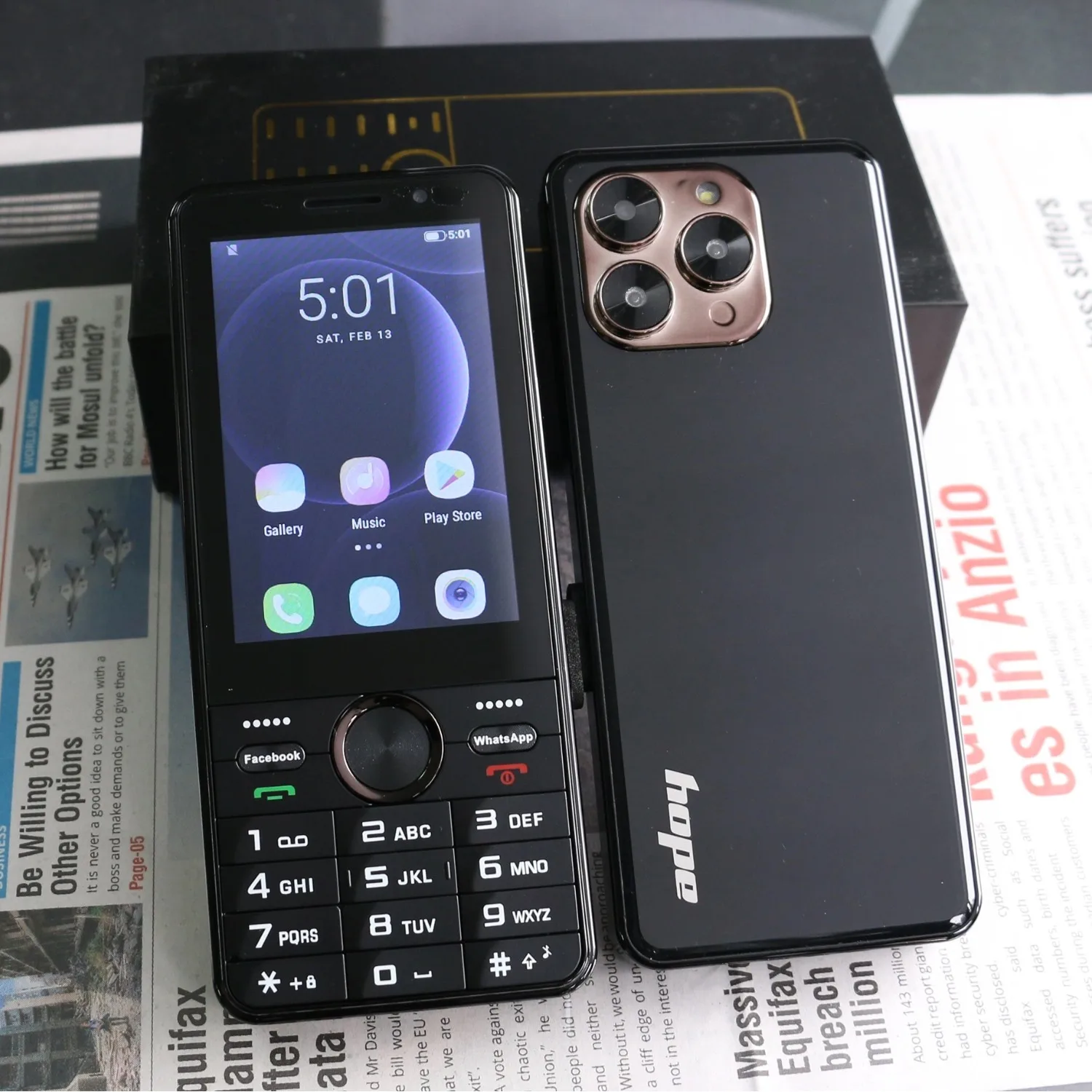 4G LTE 3.5" Touchscreen Keypad Smartphone Google Play Android 8.1 OS Two SIM 2GB 16GB Dual Camera WiFi Hotspot Slim Size Cheap