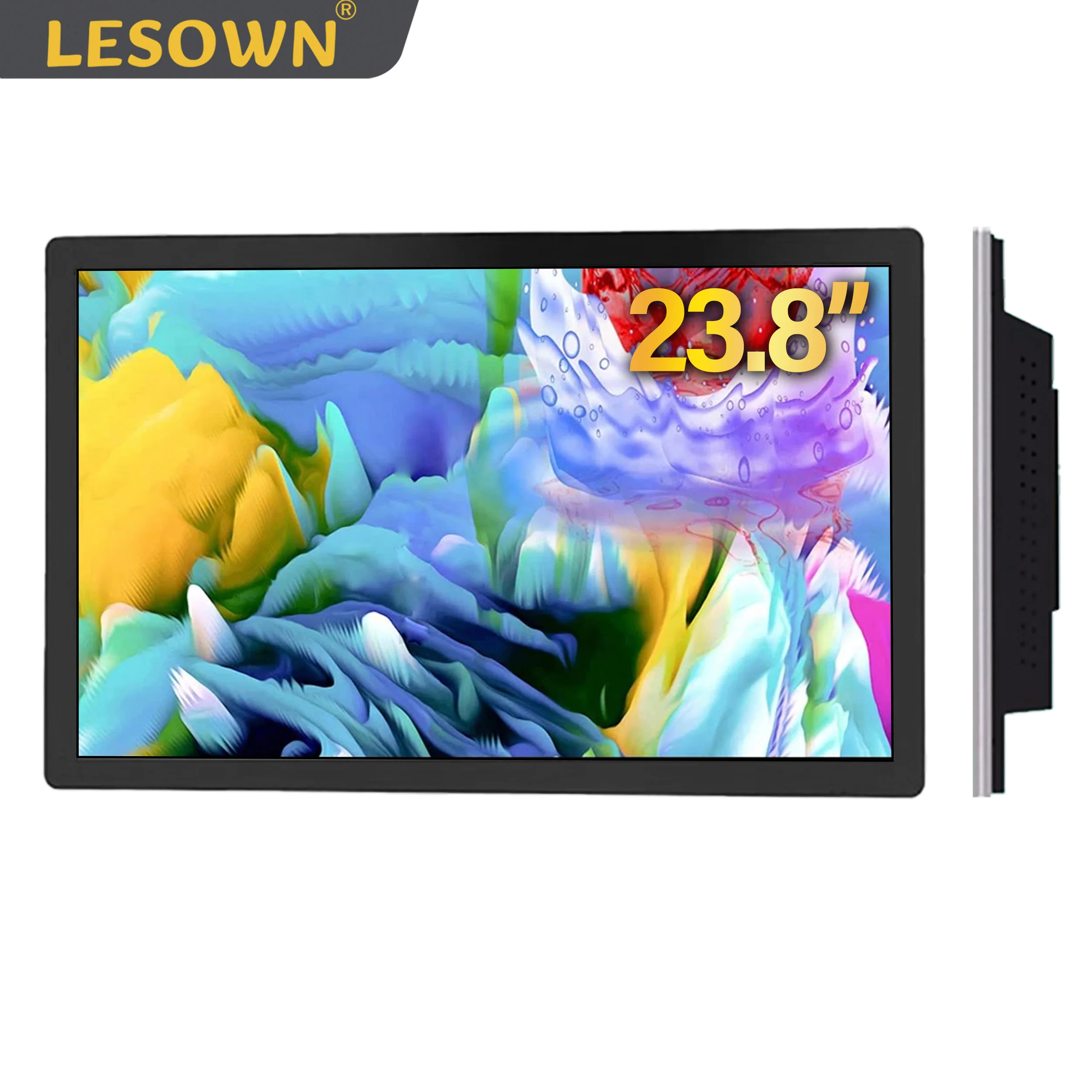 

ЖК-монитор LESOWN, 23,8 дюйма, 1920x108 0 IPS Full HD VGA HDMI USB интерфейс VESA100 AC100-240 В