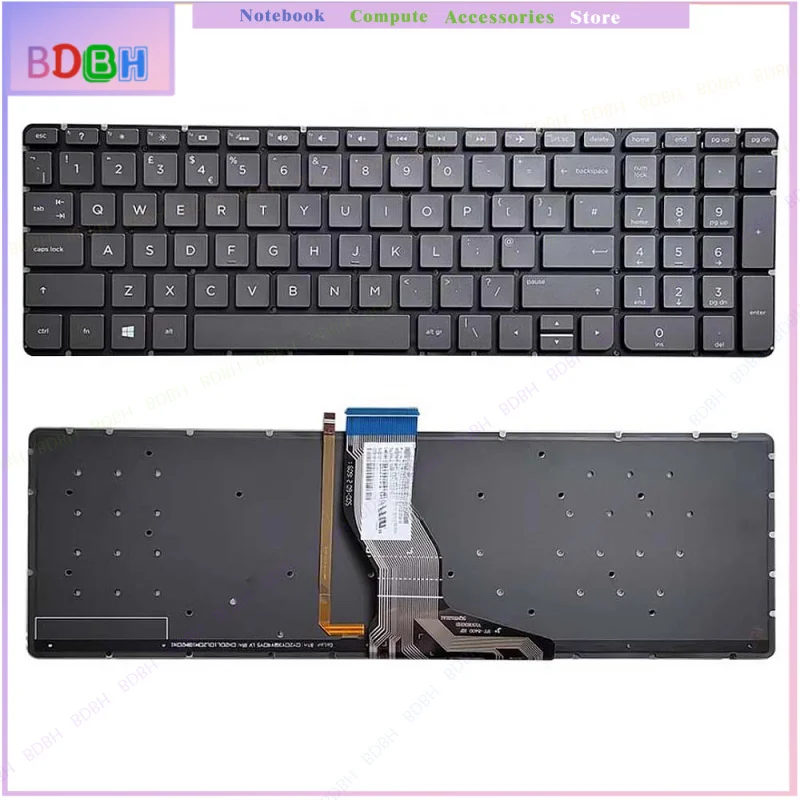 For HP ENVY 15-AQ M6-AQ AR TPN-W119 Laptop Keyboard Backlit Keyboard