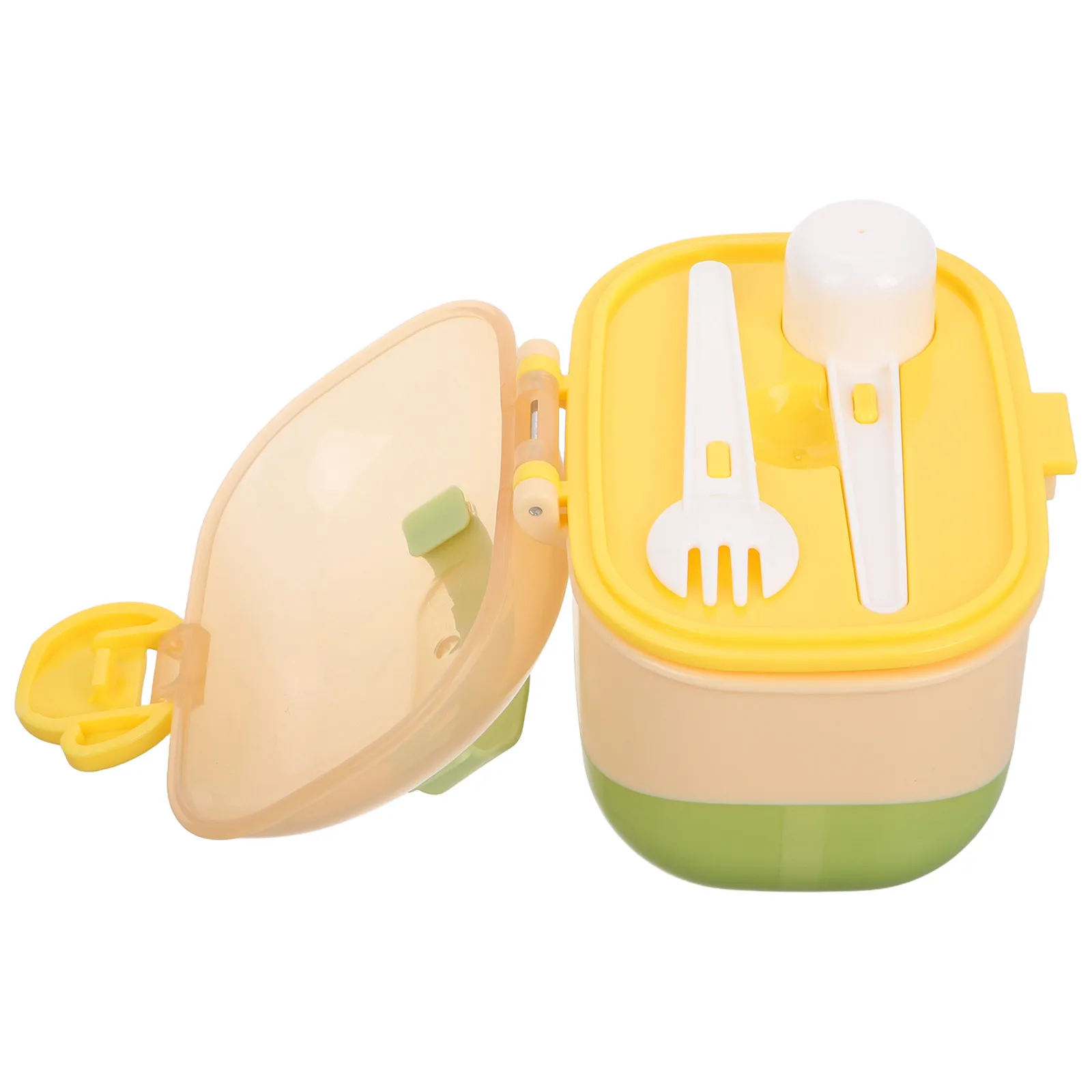 

Travel Friendly Baby Milk Powder Dispenser with Multiple Compartments Portable Sealed Storage Box for Infant Food Cereal Puree