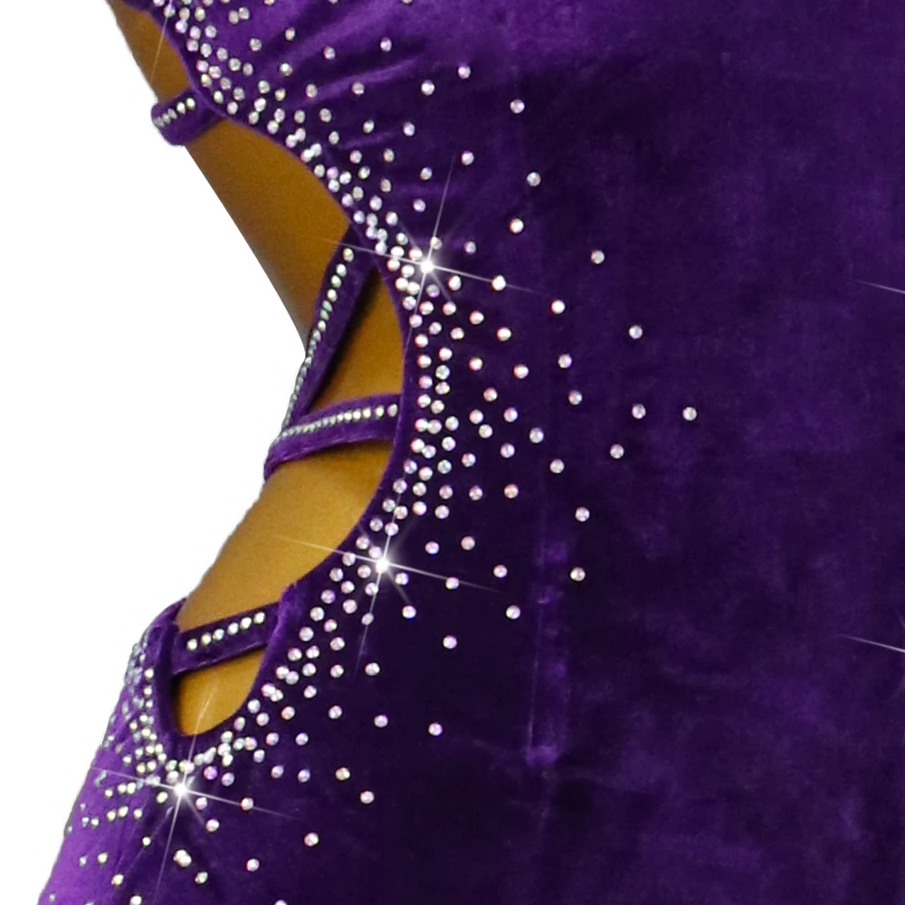 ชุดเต้นรำสตรี กระโปรงละติน ชุดเต้นบอลรูมมาตรฐาน ชุดยาวสำหรับเด็กผู้หญิง ชุดเต้นรำสำหรับงานปาร์ตี้ ชุดออกงาน ชุดซ้อมเต้น