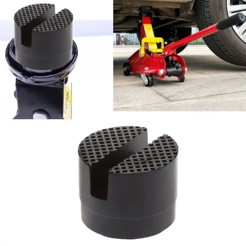 Car Jacks Rubber Pads Support Pinch Weld Slotted Floor Frame Rail Adapter Lift Jacking Stand Trolly for Auto Removal Repair Tool