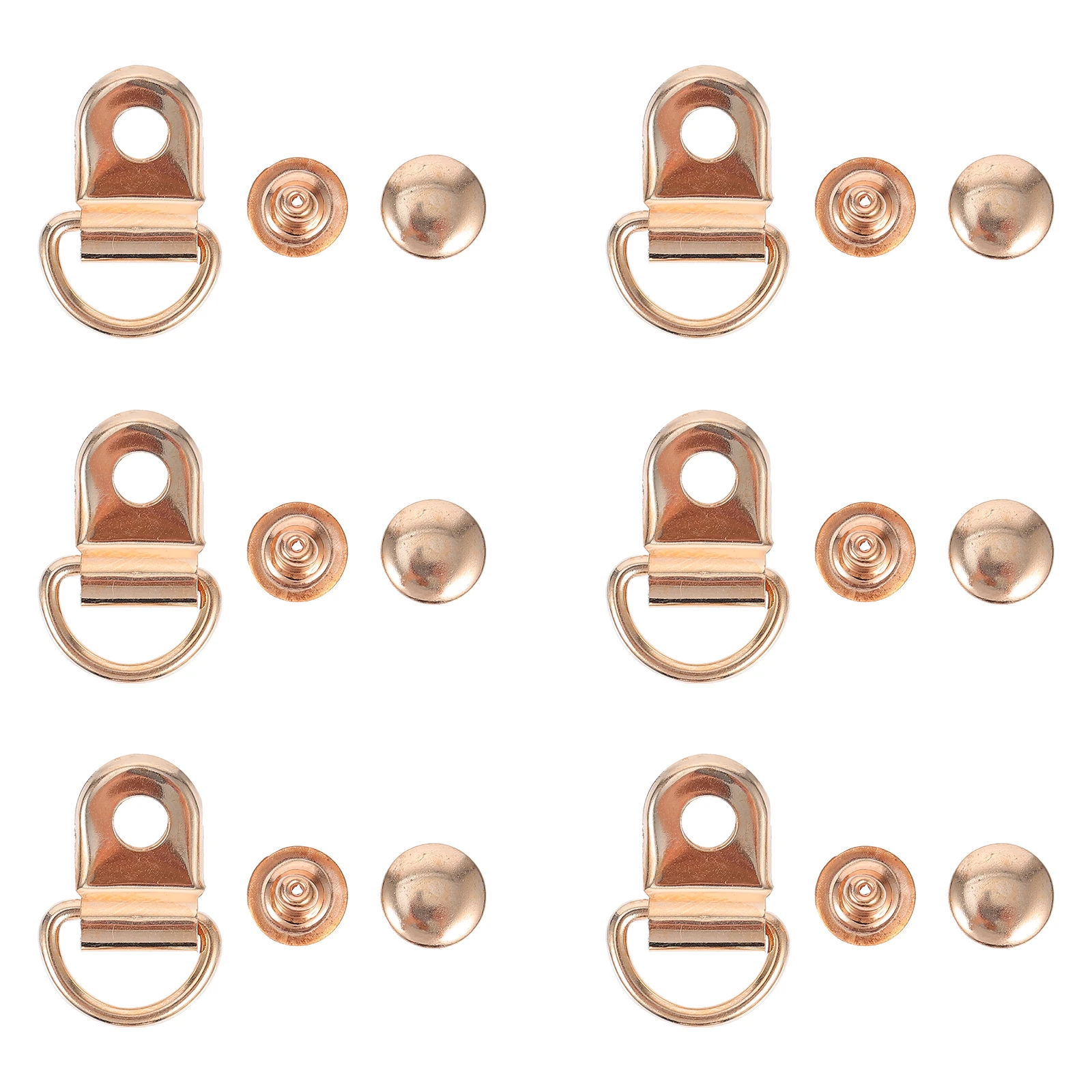 

Carabiner Shoelace Accessories 30 Sets Reusable Buckles Stainless Steel Detachable Buttons Handbag