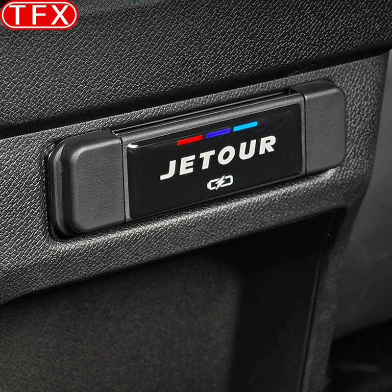 For Chery Jetour T2 2024 2023 Car Styling Rear Charging Port USB Protective Cover Special Waterproof Cover Auto Accessories