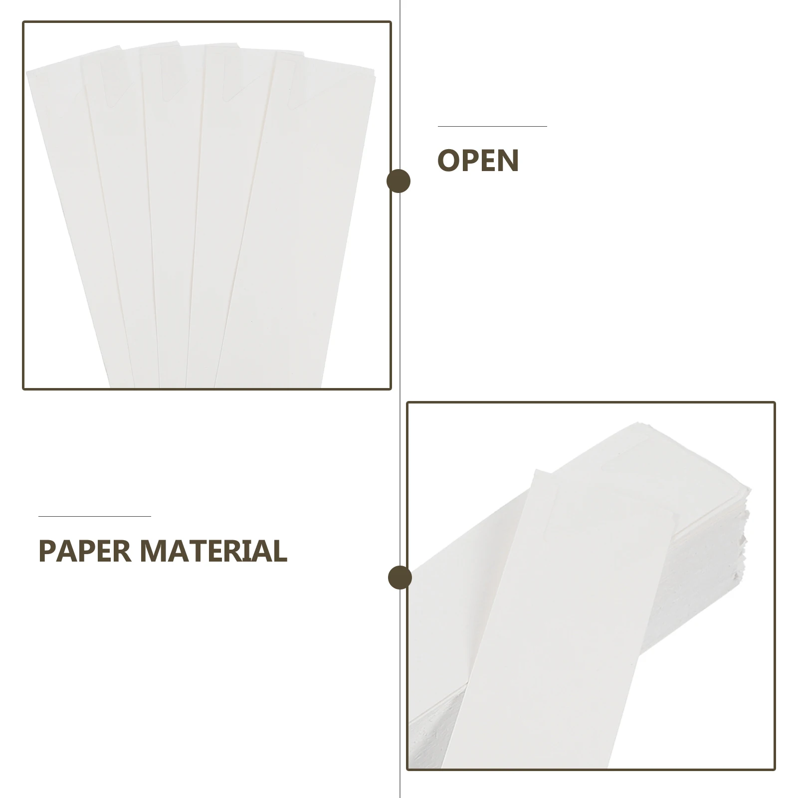 

200pcs Disposable Chopsticks Sleeve Kraft Paper Bags 31x180mm Moisture Proof Hygiene Restaurant Use Packaging Bag