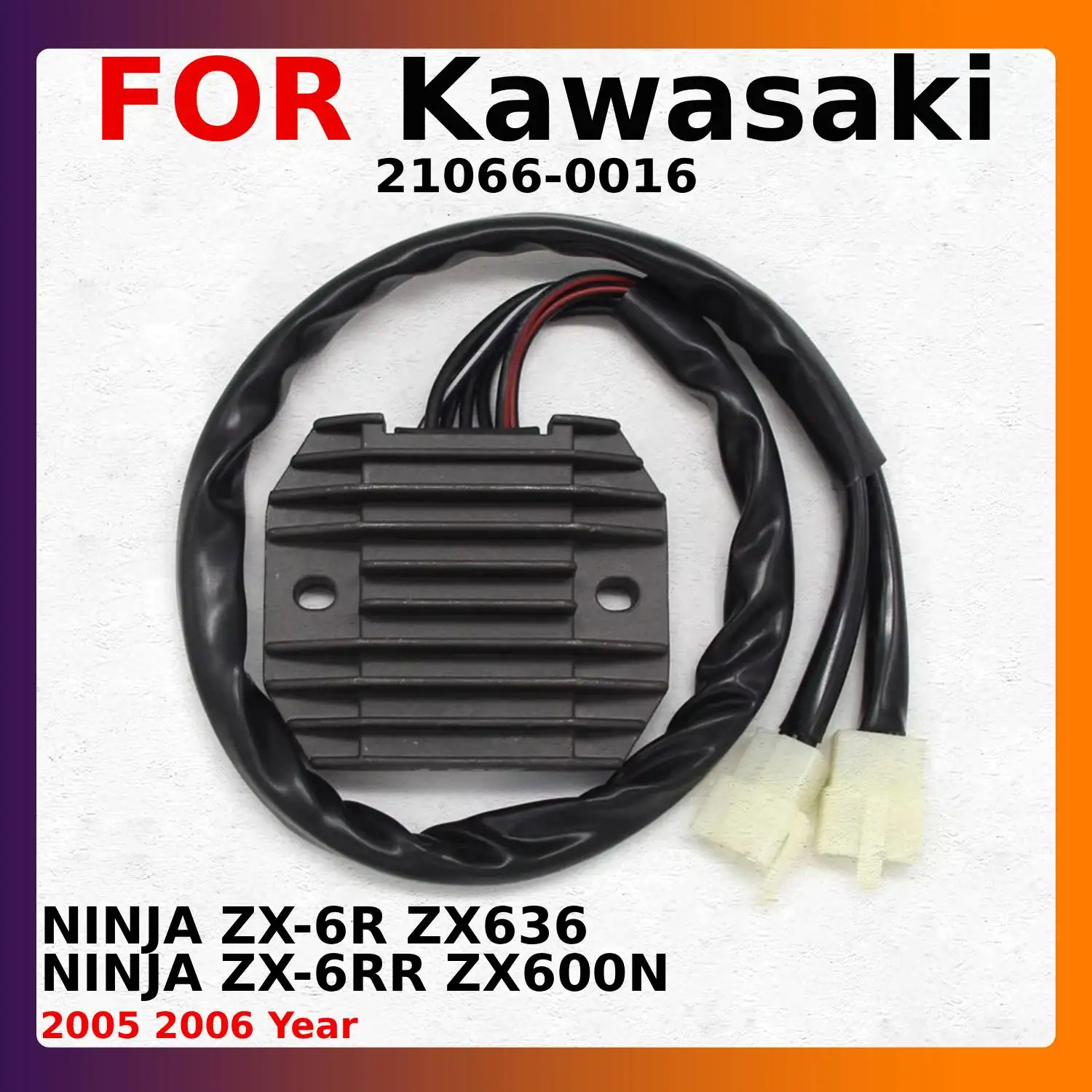

Voltage Regulator Rectifier For Kawasaki NINJA ZX 6R 6RR ZX636 ZX600N 2005-2006 21066-0016 Durable Motorcycle Accessories Parts