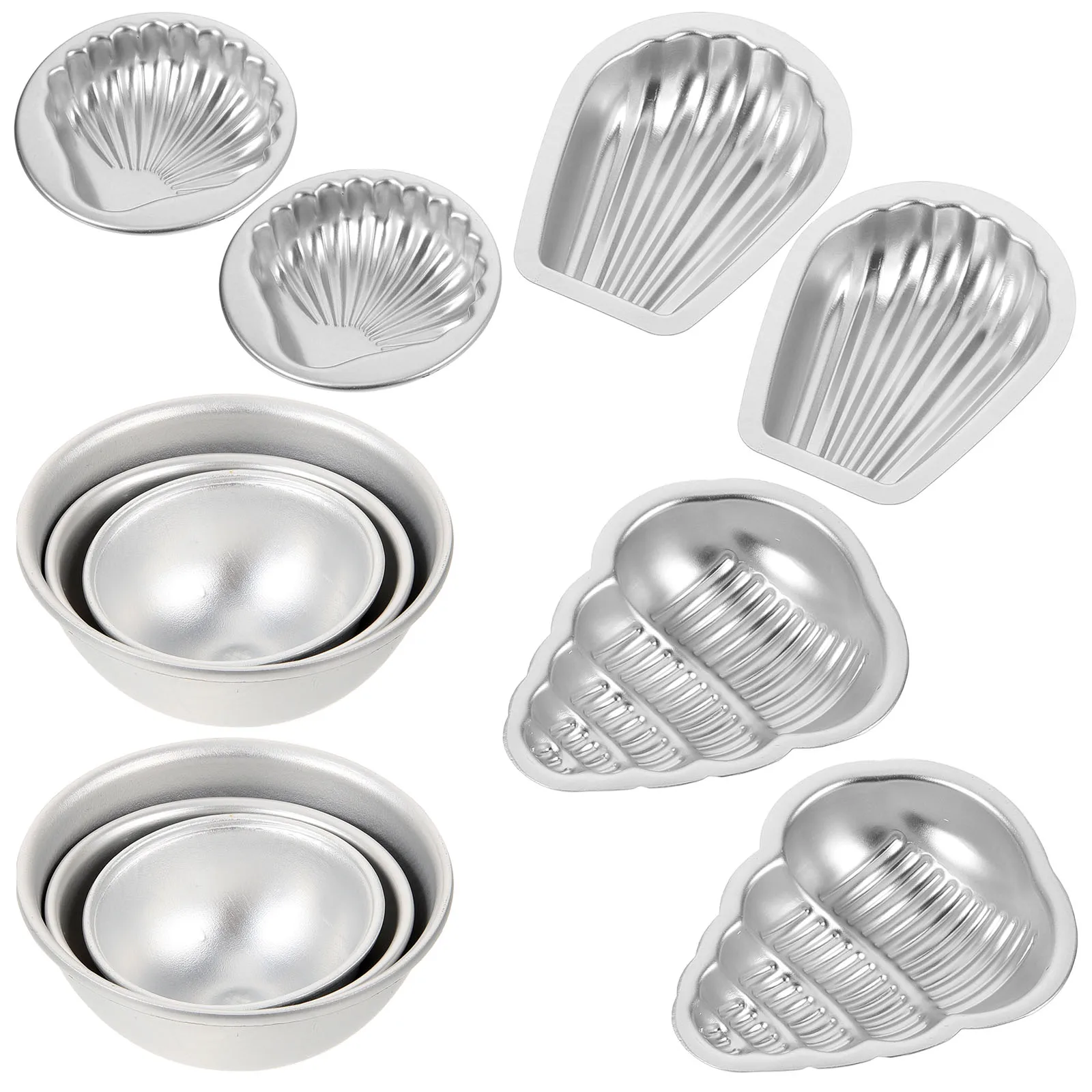 

12pcs Bath Salt Ball Mold Soap Tool Kit Round Shaped Silver Aluminum Alloy H made DIY Mini Soap Molds Ideal For Personal