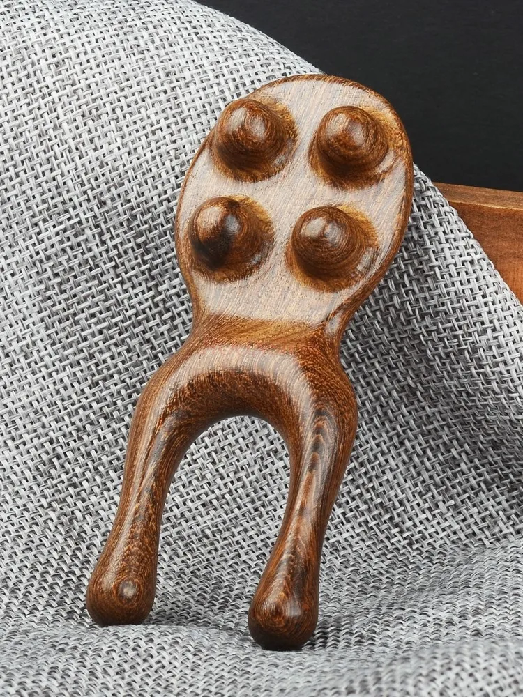 Sandalwood eye massage, nose multifunctional meridian comb, muscle pulling rod, scraping, facial massage