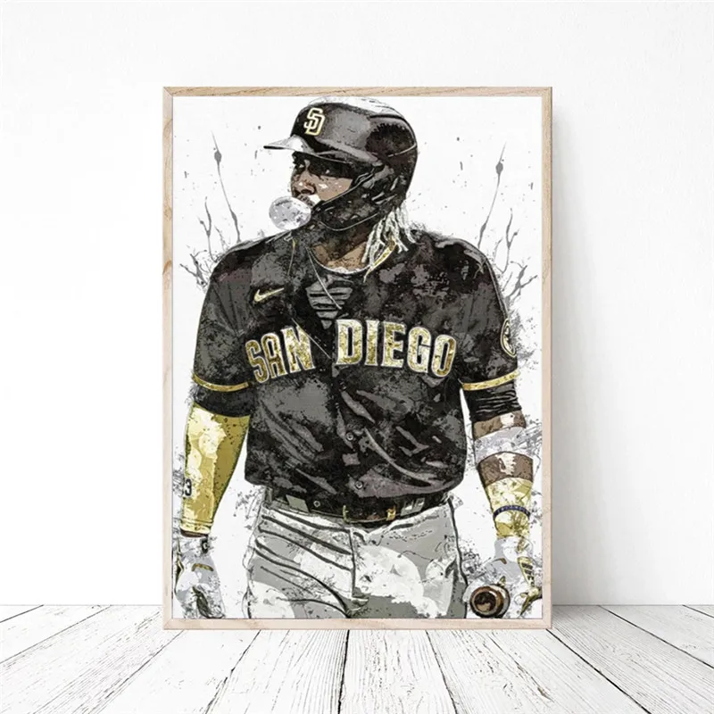 San Diego Padres Baseball Art Fernando Tatis Jr Posters and Prints Wall Canvas Painting Sports Art Cuadros for Living Room Decor