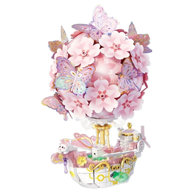 Animatie Bouwsteen Bloem Yan Diezhou Vlinder Montage Speelgoed Model Ornament Fantasie Verjaardagscadeau Vrouwelijke Gift Randapparatuur