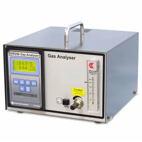 Fast Sensor Response Respiratory Measurement GIR250 Oxygen Carbon Dioxide Dual Range Gas Analyzer