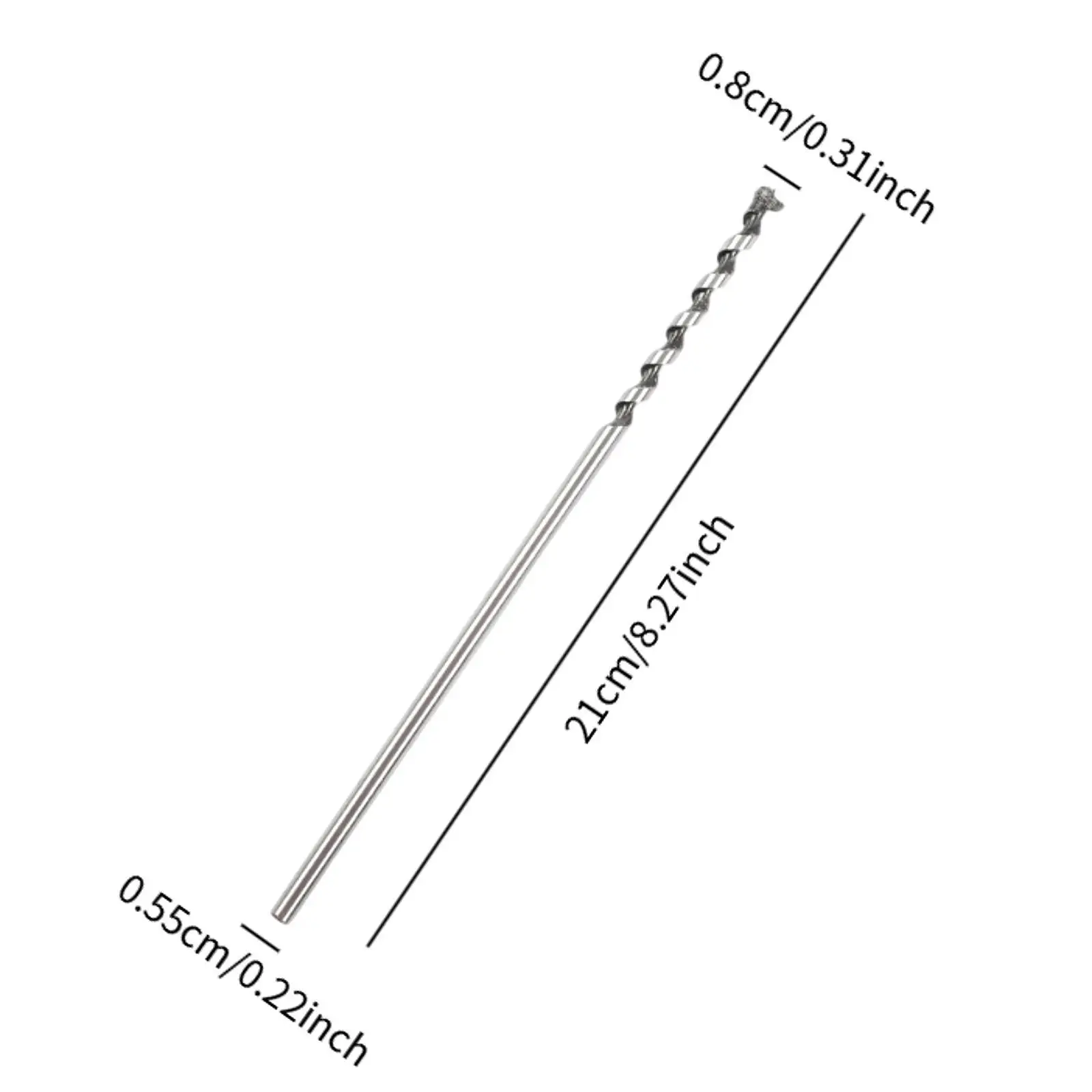 Tap Bit Twist Woodworking Tools Compact 21cm Length Square Bit Metal for Brass Aluminum Installation Construction PVC