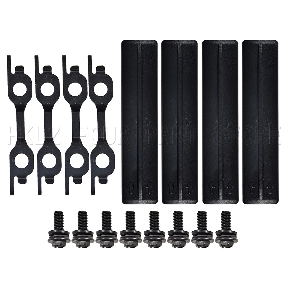 New Easy Installation car accessories For Toyota RAV4 Land Cruiser Prado 1 Set Roof drain decorative strip cover Kits Black