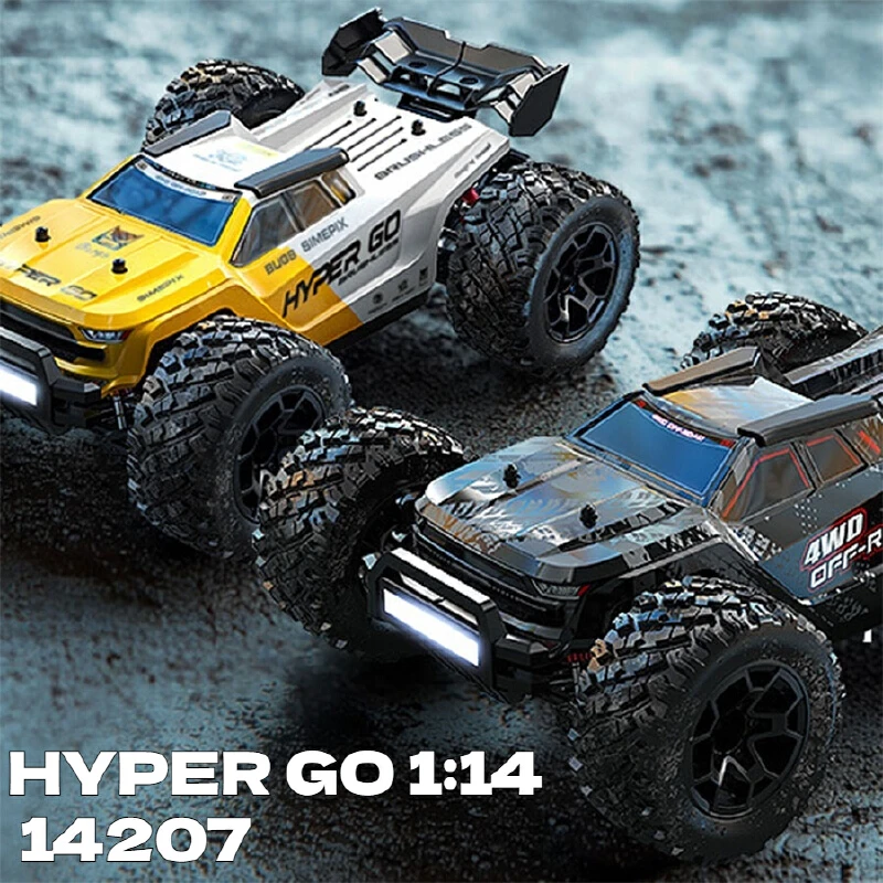 

MeiJiaXin HYPER GO 1:14 Brushless 14207 Remote Control Car High-Speed Monster Truck Off-Road Racing Double Shell Toy RC Cars