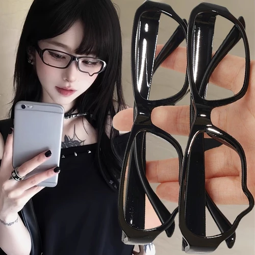 Imagen 1 del producto Gafas de Cosplay de Anime Y2K sin lentes, gafas Unisex en forma de lágrima, joyería, accesorios de disfraz, regalo ornamental