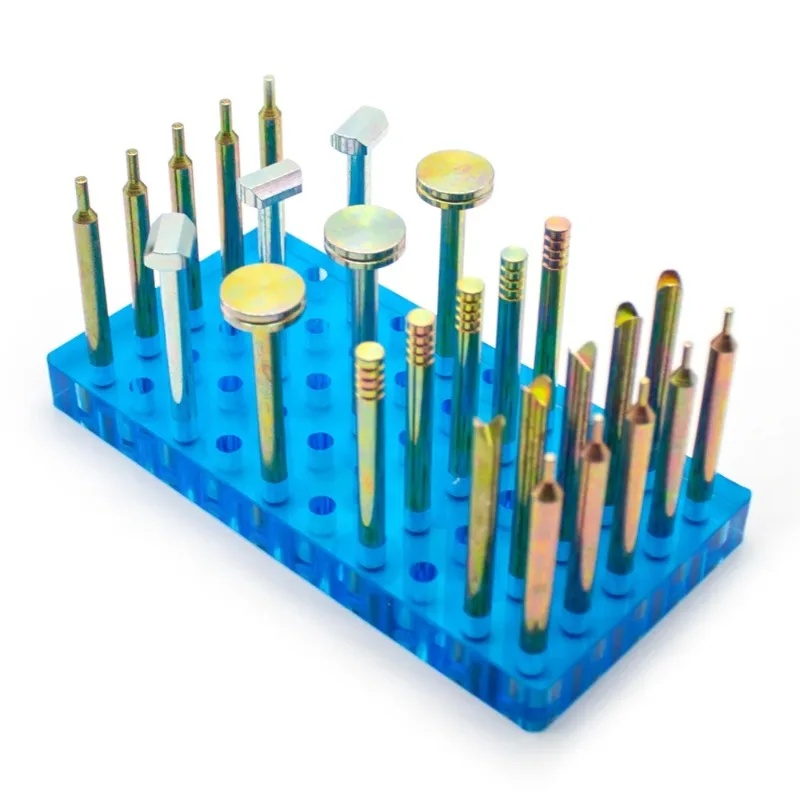 26PCS High Precision Gem Dopsticks 6MM×65MM Compound Gemstone Faceting Grinding Tool Jewelry Lapidary Accessory