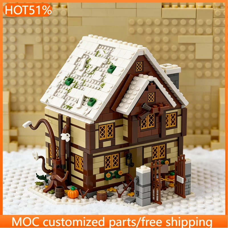 

Набор для сборки «Городская улица: Зимняя деревня» (1487 деталей) – Модульный конструктор MOC «Летающая метла» для самостоятельной сборки, развивающая игрушка-подарок