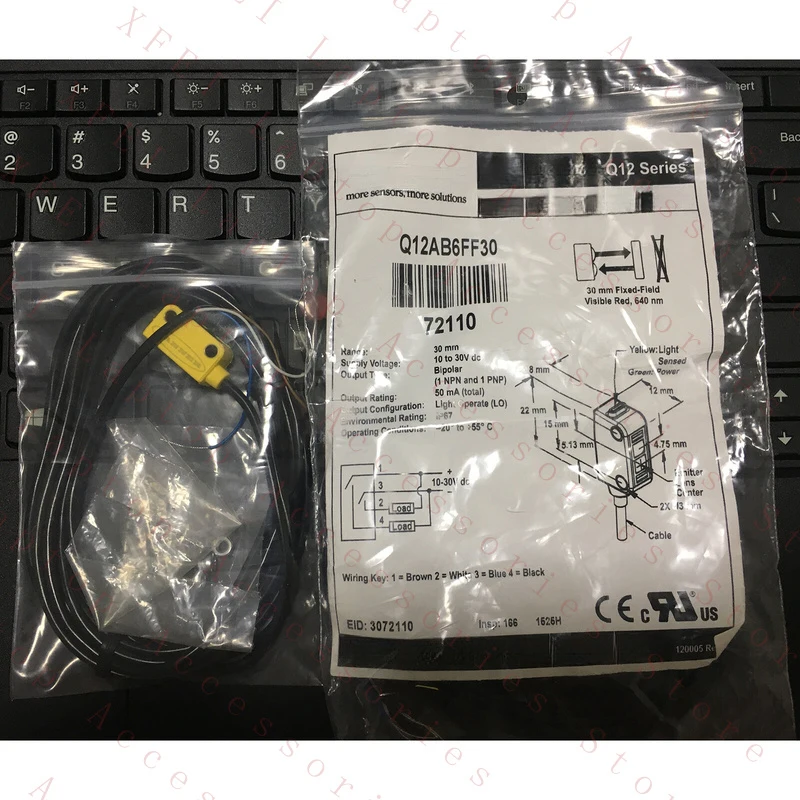 D  1PC FOR BANNER Q12AB6FF30 Photoelectric Switch Q12AB6FF30 New