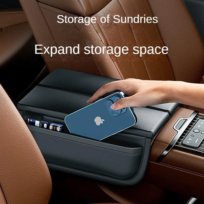 Car Armrest Cushion Anti-Scratch Leather Center Console Armrest Storage Box Split Pad Cover For Mercedes Benz GLE W167 BMW