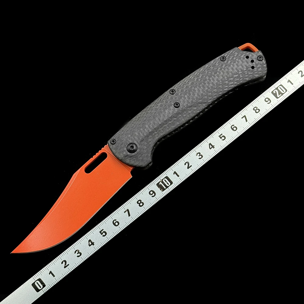 

BM 15535OR-01 Охотничий складной нож с тегами CPM-154 и лезвием