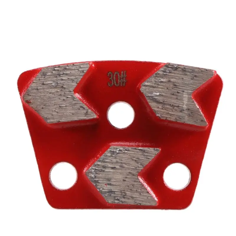 30 Grit Metal Bond Scraper Trapezoid Diamond Floor Grinding Pad Disc For Removing Adhesives Spots Joints-AT35