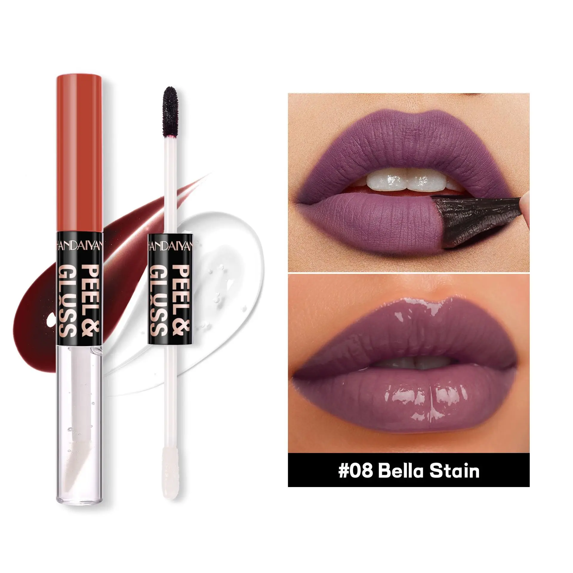 Peel Off Lip Gloss Stain Waterproof Kiss Proof Tattoo Effect Liquid Lipstick Long Lasting Velvet Matte Finish Non Sticky Beauty
