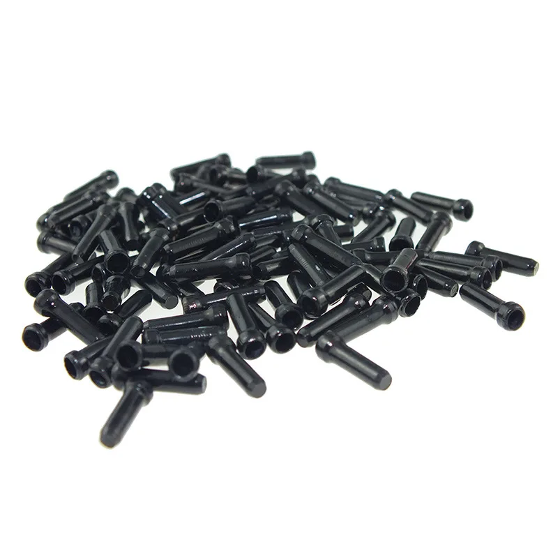 100 PCS 3mm Bike Cable End Cap For MTB Aluminium Alloy Bicycle Brake Wire Terminal Housing Ferrules Crimps Wire Tip Dust Cover