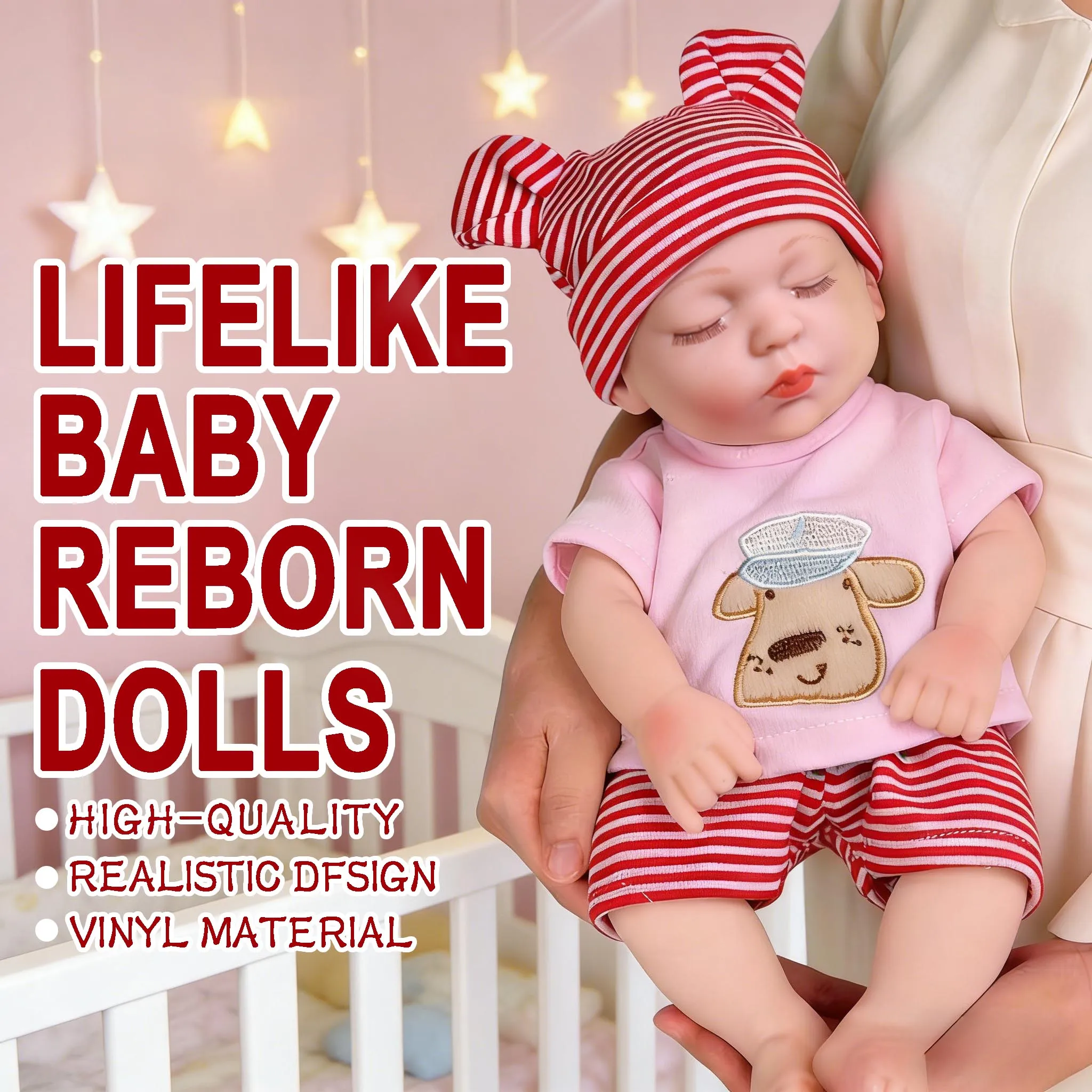 

Кукла реборн 11,81 дюйма, реалистичная кукла-младенец для девочек, 30 см, полностью виниловая кукла-реборн, кукла-младенец для девочек, игрушка на день рождения