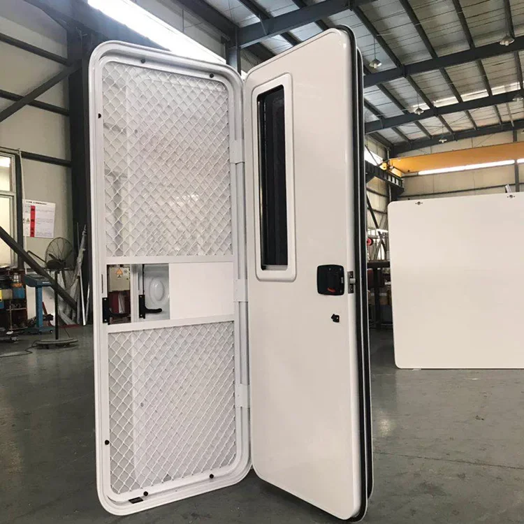 

X Top Selling RV Accessories American Style Door Password Lock White Caravan Door 540*1640 Mm For Motorcycle Trailer
