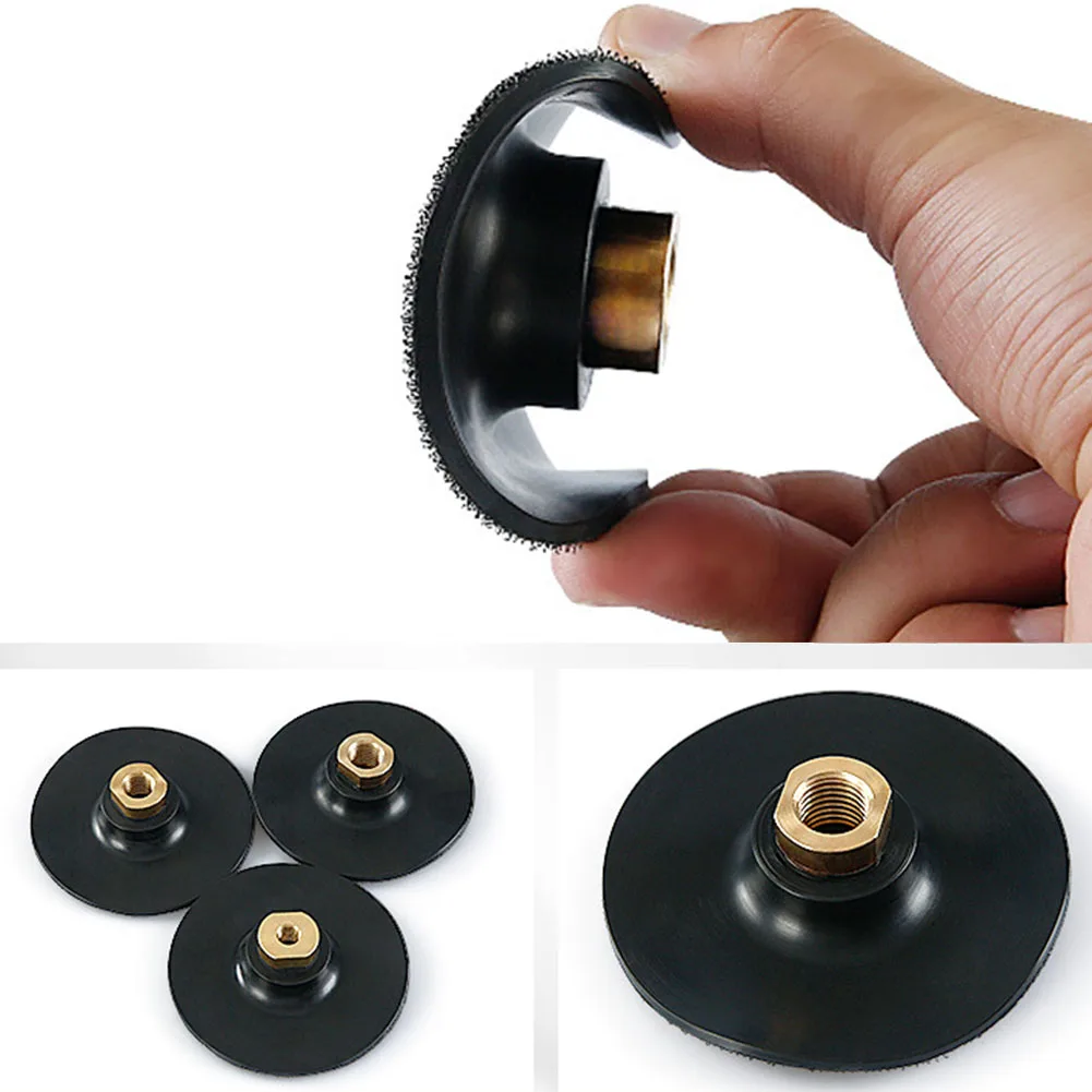 وسادة دعم مطاطية طاحونة زاوية ناعمة وقابلة للانحناء وسادة خلفية لتلميع المطاط قرص تلميع ذاتي اللصق لطاحونة الزوايا