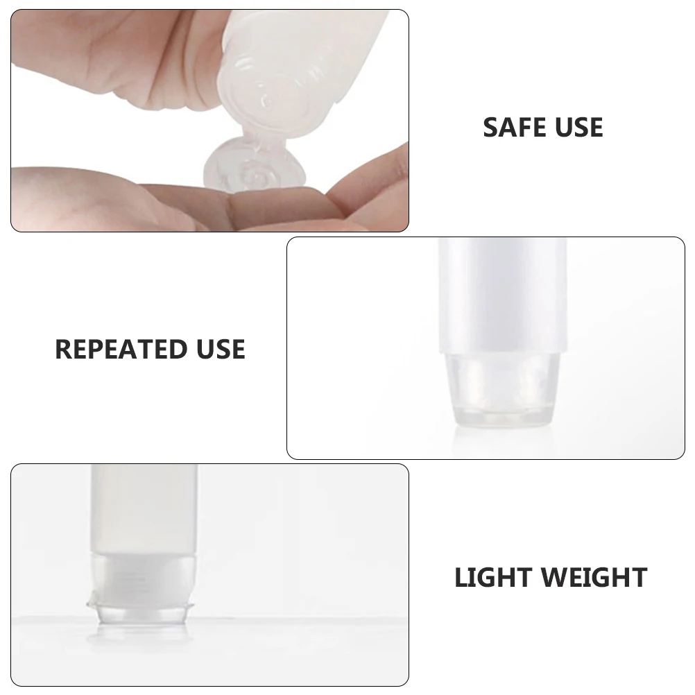 

20Pcs 30g Eco Friendly Sub Bottle for Makeup Leak Proof Tube Container Lightweight Portable Dispenser Set Tube Bottle