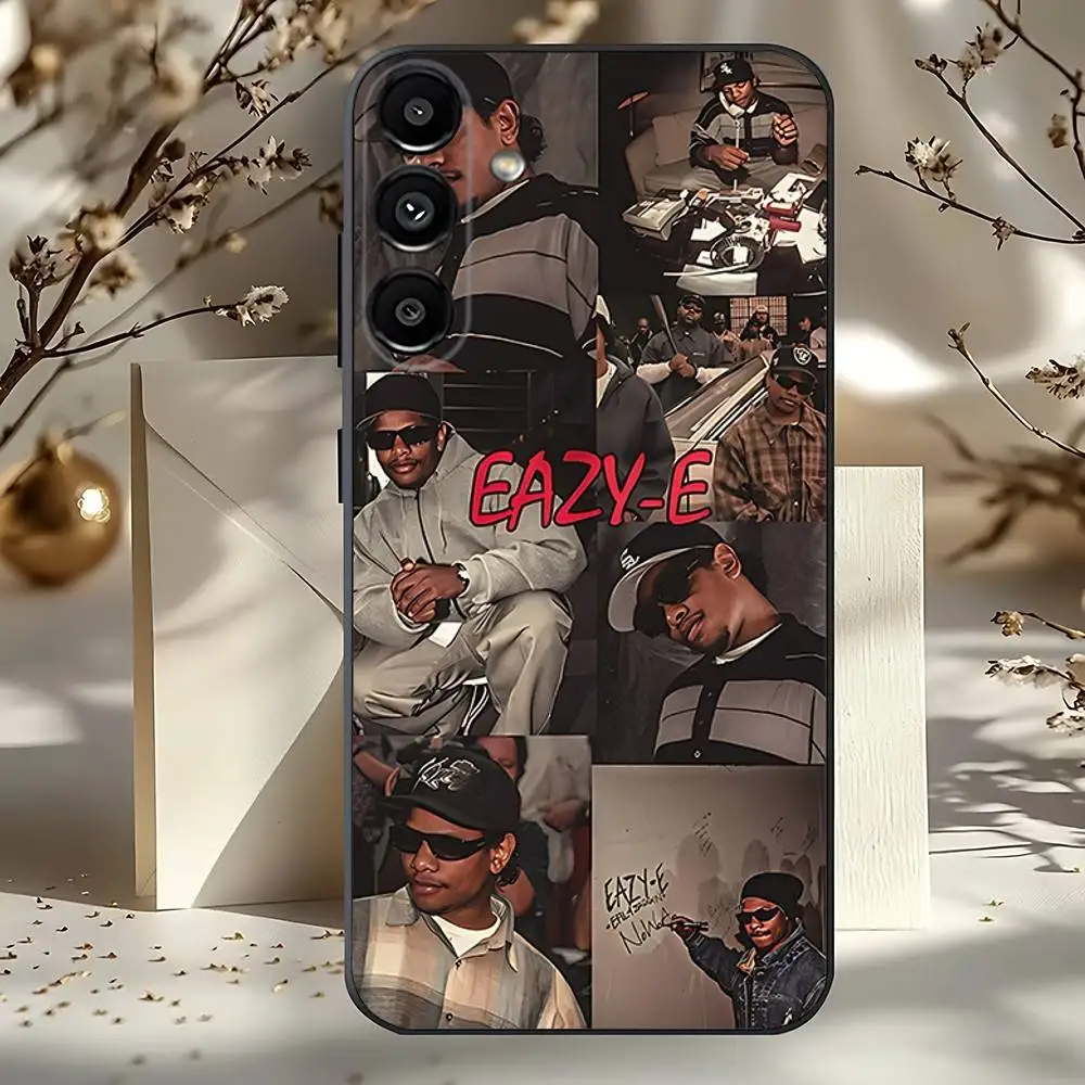 Custodia per telefono Rapper E-Eazy E cool per Samsung A73,72,51,53,52,71,22,5G,Nota,J7,8,9 Classic Versatile Black Soft Shell