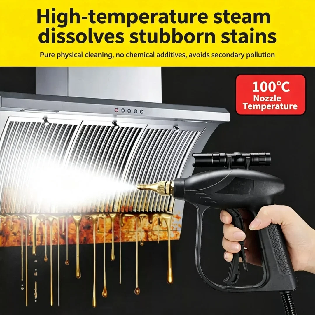 Household Steam Cleaning Machine High Temp High Pressure Steamer Cleaner Remove Grease For Kitchen Hood Air Conditioner Equipped