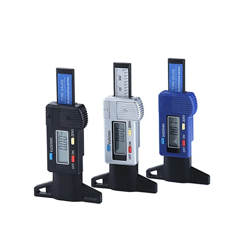 

1PC Digital Depth Gauge Caliper Tread Depth Gauge LCD Tire Tread Gauge For Car Tire 0-25mm Measurer Tool Caliper Repair Tools