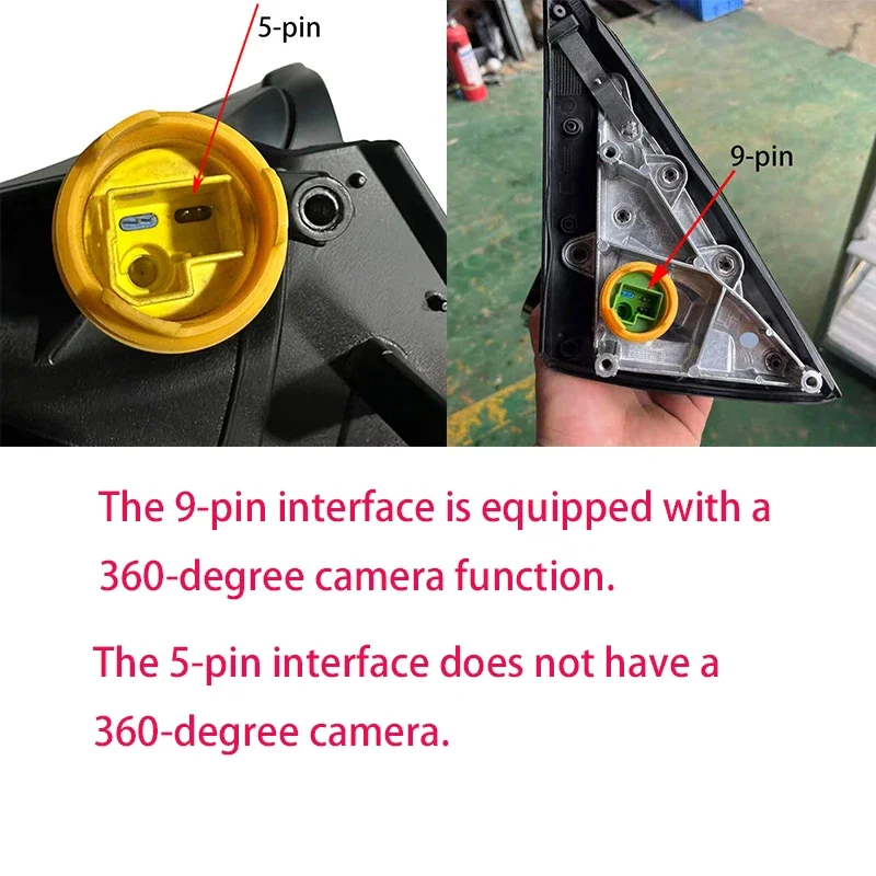 5/9 pin Auto Left or Right Folding heating automatic dimming blind spot Camera Rear Mirror Assembly For BMW X5 F15 2014-2017