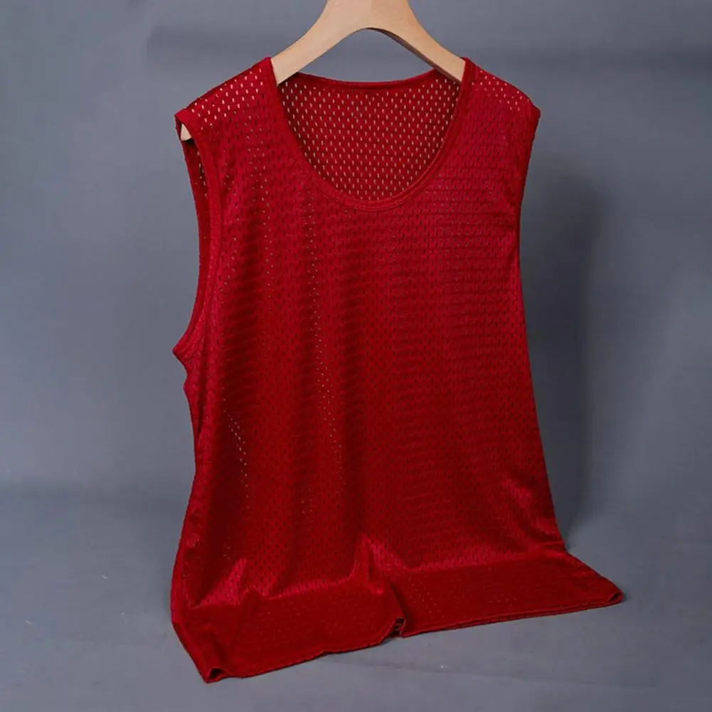 New Men Mesh Vest Quick-drying Bodybuilding Tank tops Fitness Muscle Sleeveless Vest Casual Sport Tops Exercise Fitness Camisole