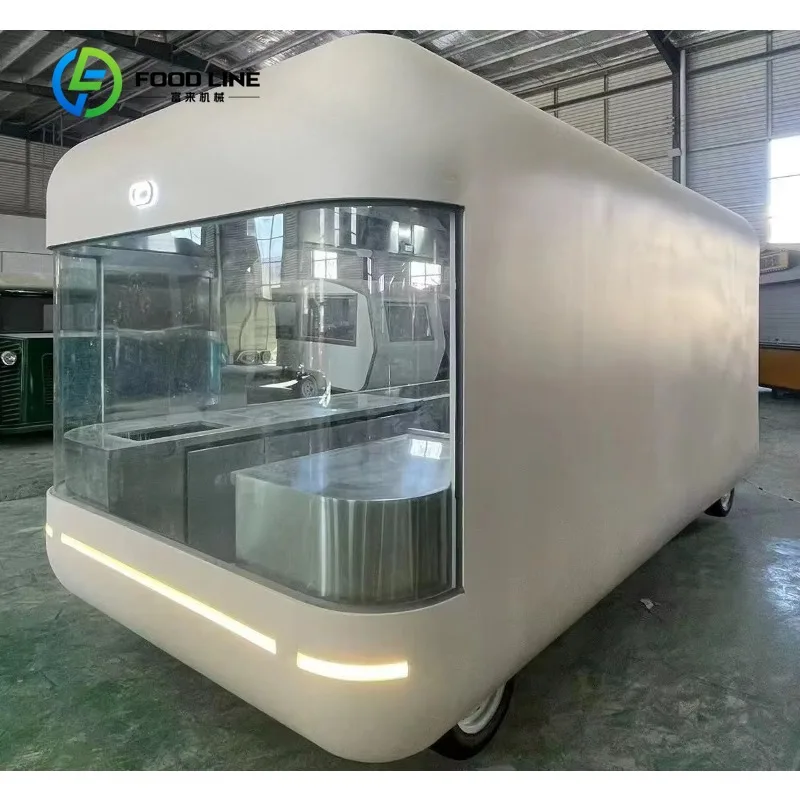 Qingfeng Mobile Vending Food Cart Durable Steel Frame Multifunctional Cooking Selling for Outdoor Street Business  Customized